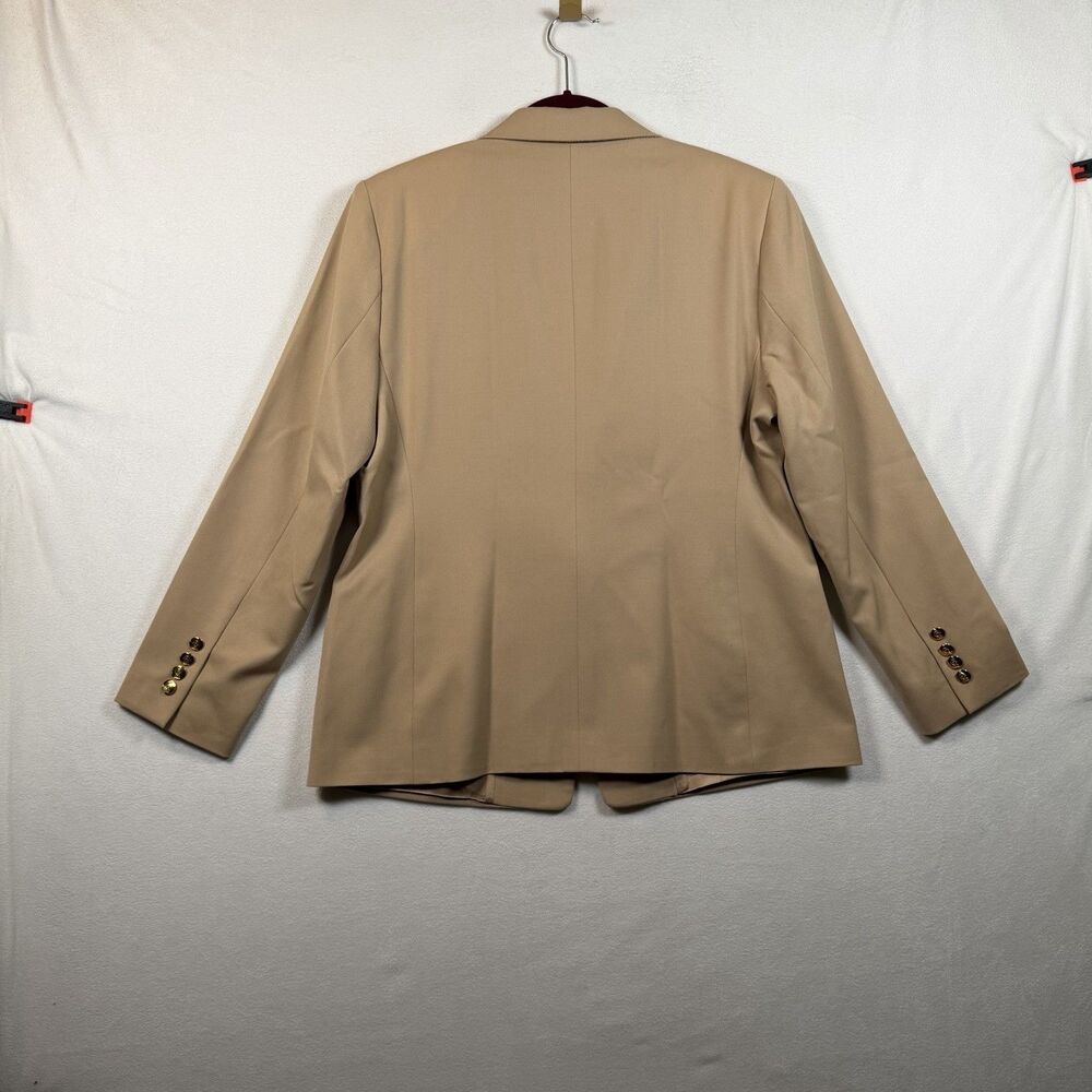 Austin Reed Wool Blazer Petite 12 Camel Made USA - Picture 2 of 14